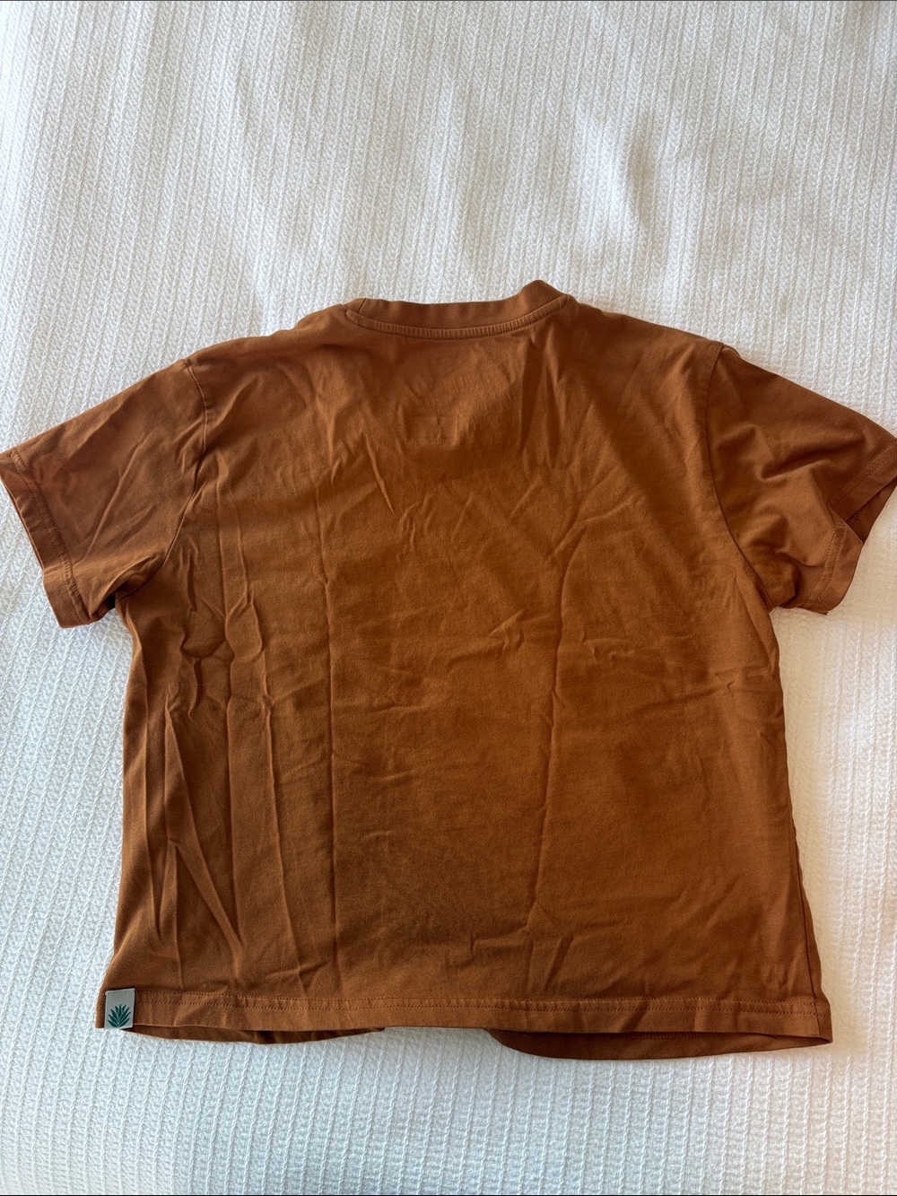 Sendero "Soul of the Wild" Brown Graphic Crop Tee - Picture 3 of 3
